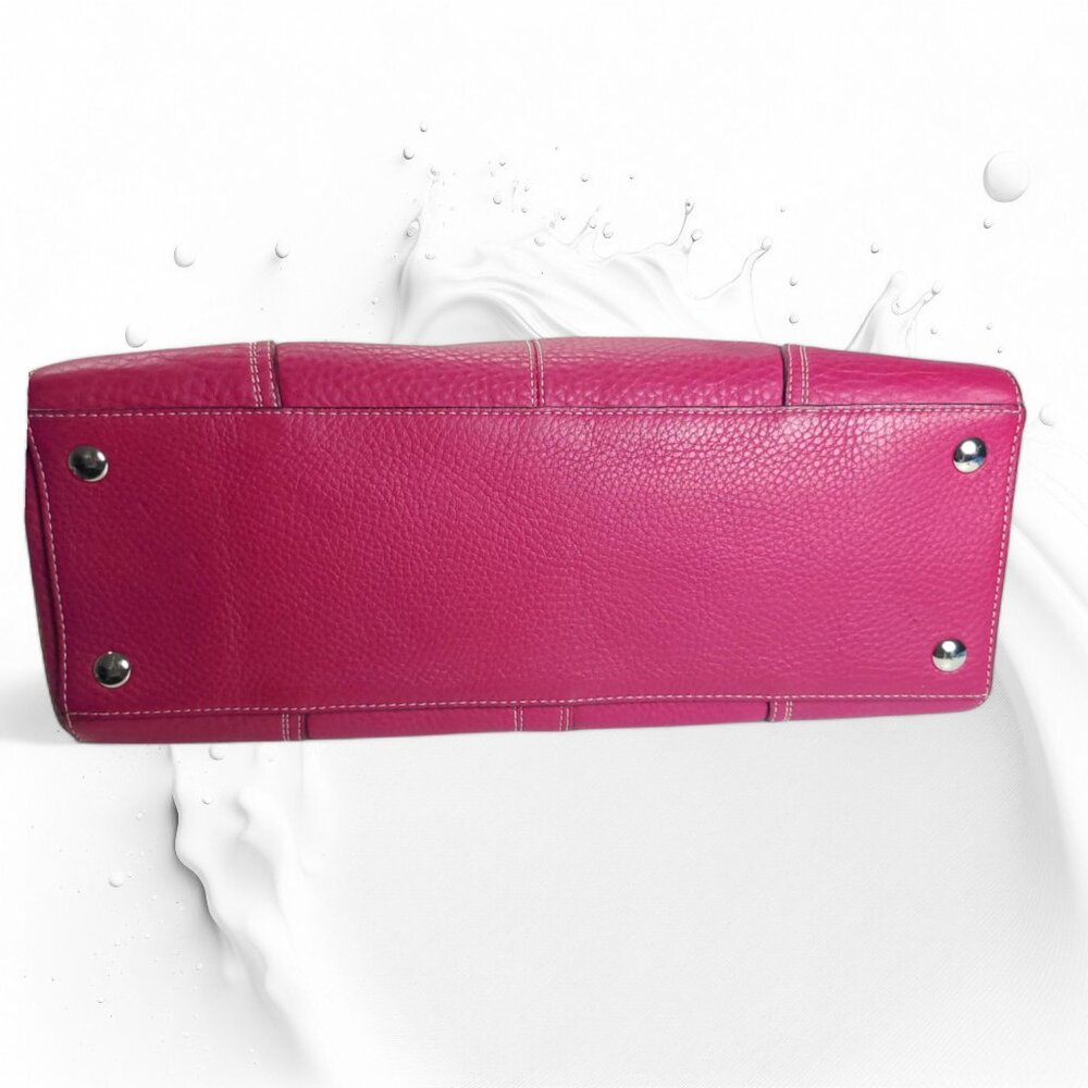 Coach Hamptons turnlock  Satchel in hot pink - Picture 8 of 12